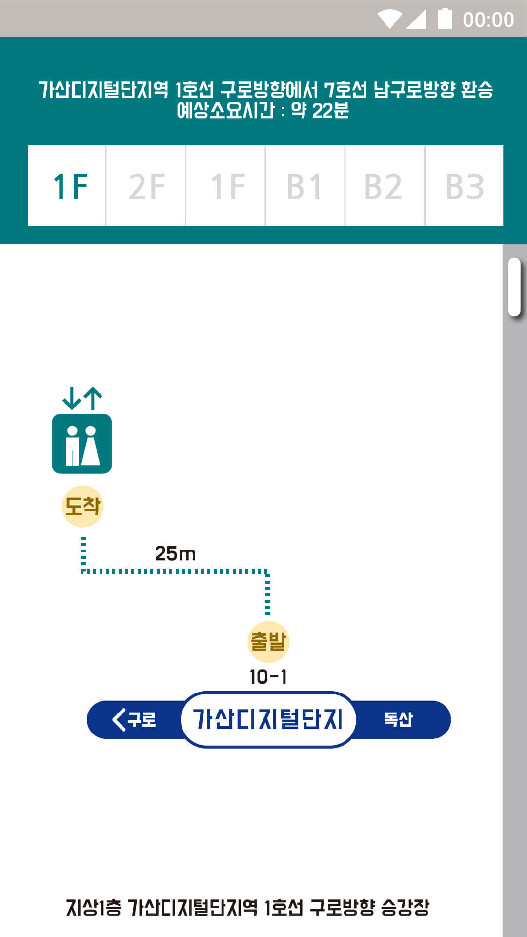 가산디지털단지역 1F